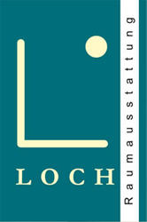 Loch Raumausstattung, Raumaus­statter, Inneneinrichtung, Raumkonzept, Marburg, Logo